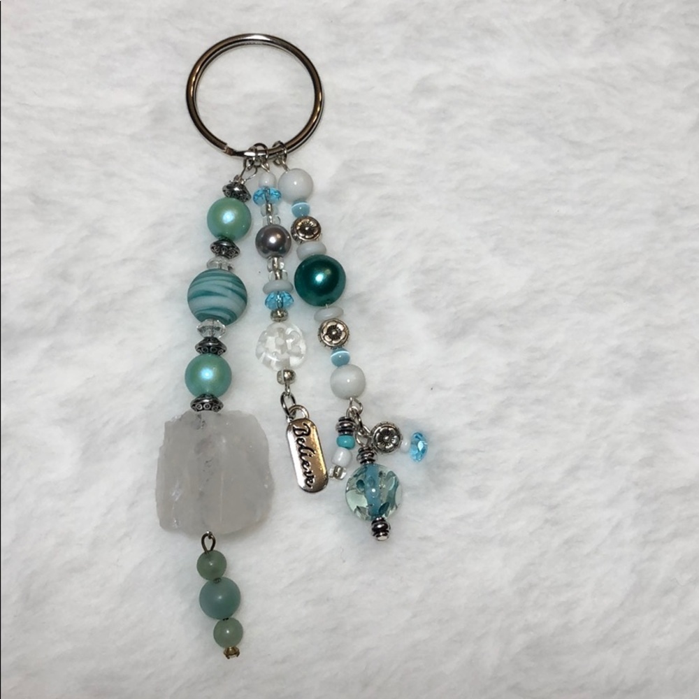 Crystal  Believe Keychain